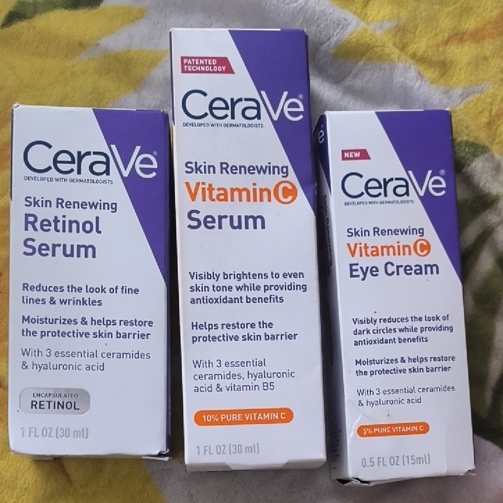 rave Skin Renewing Serum Set - White and Blue 3pack